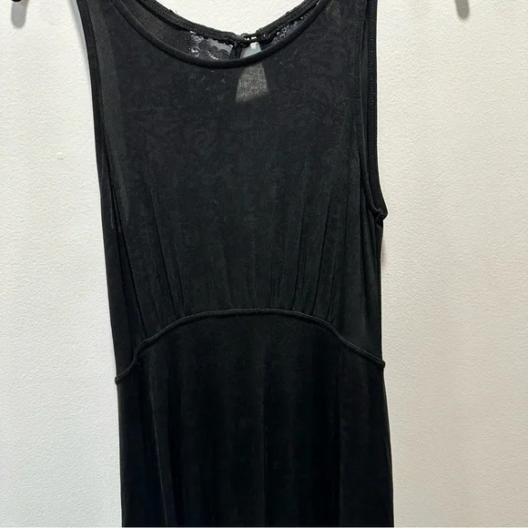 Free People Lady Jane Paisley Sheer Shell Open Lace Back Dress Size Small - Picture 5 of 11